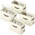 OIAHOMY 4 Pack Shoe Organizer for Closet, Foldable Shoe Storage Bins by MasterofSpaceOptimization