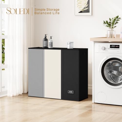 SOLEDI Laundry Hamper 3 section - Image 6