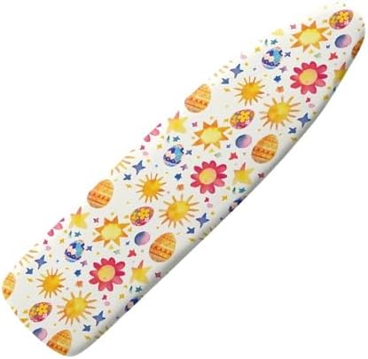 Easter Egg Steam Ironing Board Cover, Cartoon Sun Star Pattern Stain Resistant by Daulesho