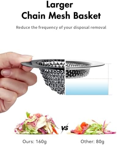 Reversible Kitchen Sink Drain Strainer, Anti-Clog Flat Edge - Image 5