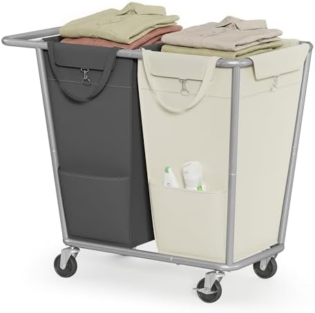 SONGMICS 2-Section Laundry Basket by Unknown
