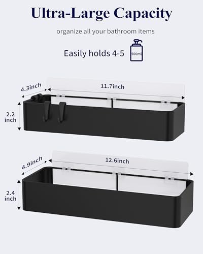 Kitsure Shower Caddy Adhesive, Stylish Shower Organizer - Image 2