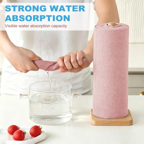 Puomue 165 Pack Microfiber Cleaning Cloth Roll, Tear Away Reusable Towels - Image 3