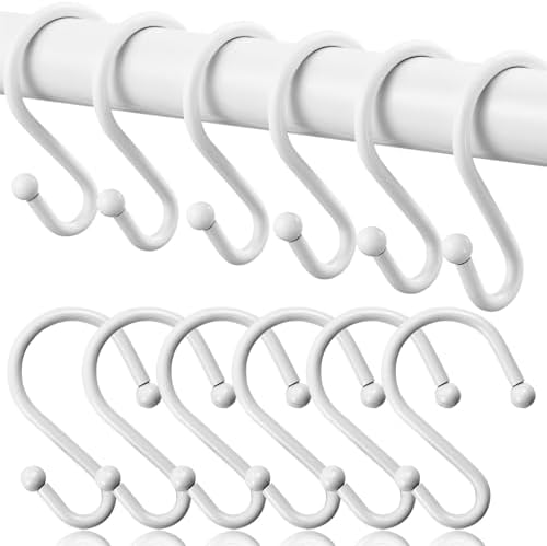 Shower Curtain Hooks, Metal Shower Hooks by BellRhein
