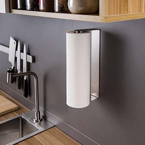 ZUNTO Paper Towel Holder Under Cabinet, Self Adhesive Paper Roll Rack - Image 3