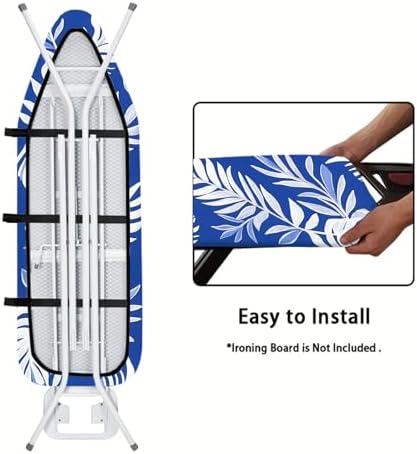 Nuxovilar Tropical Leaves Ironing Board Cover 15x54 Polyester - Image 5