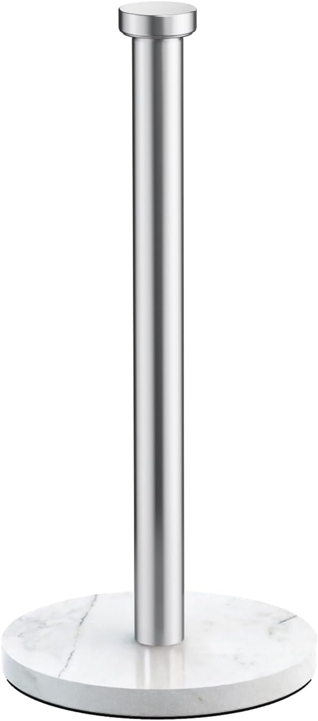 VEHHE Marble Paper Towel Holder, Weighted Base & EVA Non-Slip Pad - Image 2