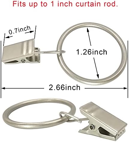 LLPJS 40 Pack Curtain Rings - Image 2