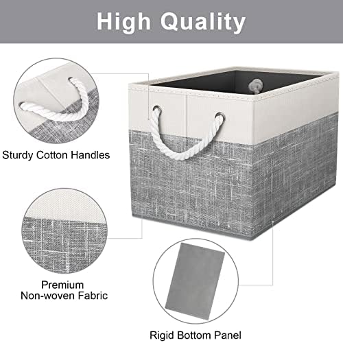 Fab totes Storage Bins 2-Pack, Foldable Storage Baskets - Image 3