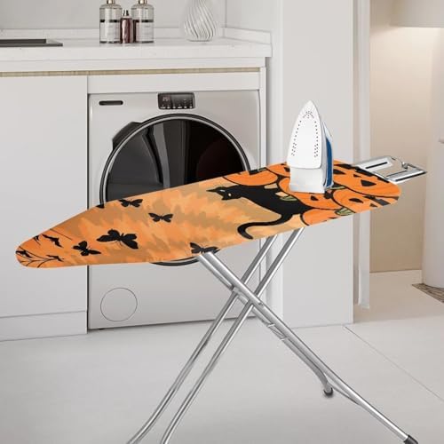 Halloween Iron Board Cover Halloween Black Cat Pumpkin Print Extra Wide Ironing - Image 2