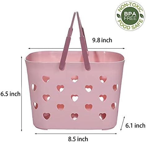 Portable Shower Caddy with Handle Plastic Shower Basket Organizer - Image 4