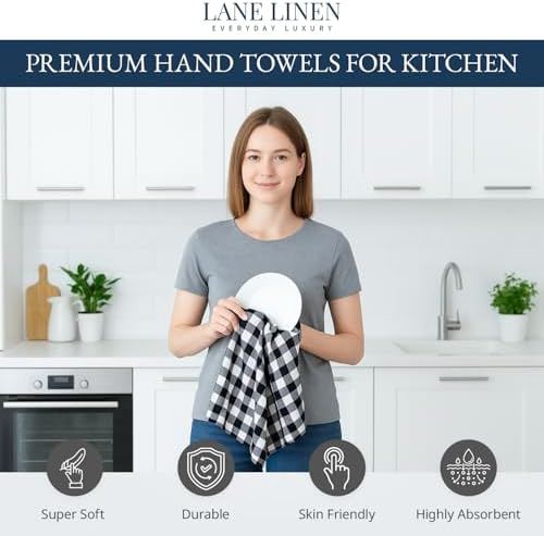 LANE LINEN Kitchen Dish Towels Set of 12 – 18”x28” Soft & Quick-Drying Hand and - Image 2