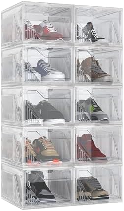 AWTATOS Shoe Storage Boxes, Fit up to US Size 15, 10 Pack by AWTATOS