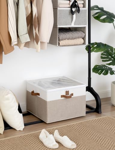 StorageWorks 16-Pair Fabric Shoe Storage Box - Image 2