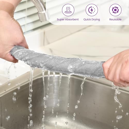 Microfiber Cleaning Cloths-12 Pack, Microfiber Towels - Image 4