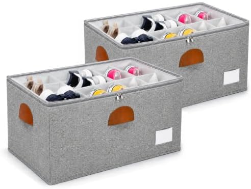2 Pack Shoe Organizer for Closet by JHHBHV