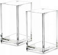 2 Pack Clear Acrylic Pencil Pen Holder Cup, Desk Accessories Holder, Makeup by Cerpourt