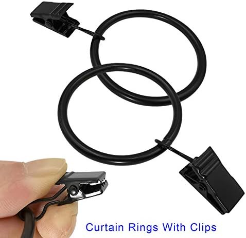 LLPJS 40 Pack Metal Curtain Rings - Image 4