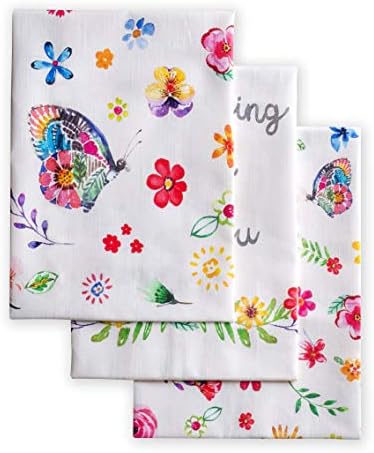 Maison d' Hermine Kitchen Towels Set of 3 Reusable 100% Cotton 27.50" x 20" by MaisondHermine