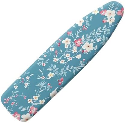 Blue Cute Floral Thick Padding Ironing Board Covers Soft Durable Stain by Darisoco