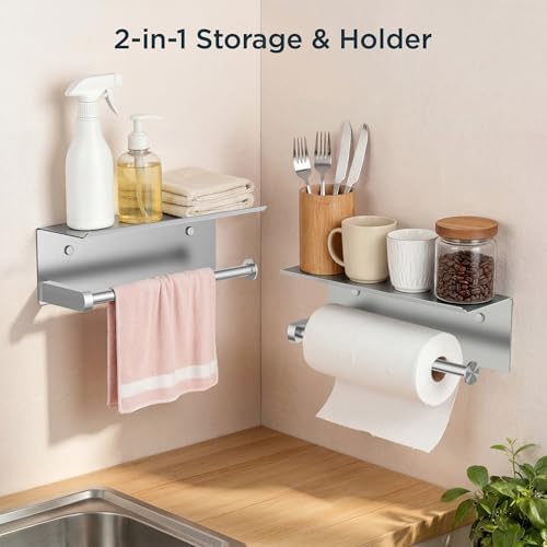 FORIOUS Wall Mount Paper Towel Holder - Image 4