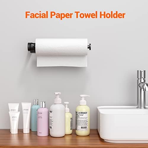 Paper Towel Holder Under Cabinet, Single Hand Operable Wall Mount - Image 4