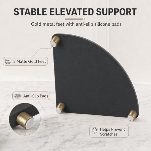 Corner Counter Shelf, Water Absorbing Stone Drying Tray Mat - Image 4