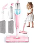 Pink Mini Spray Mop for Toddler-Girls Montessori Cleaning Toy that Real Spray by Yeeammk