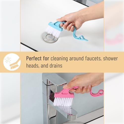 Slick- Window Track Cleaning Brush, 2 Pack, Built-in Scraper, Window Track - Image 5