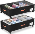 Under Bed Storage with Wheels, XXL Large Under the Bed Storage Organizer Bins by Ashwanth