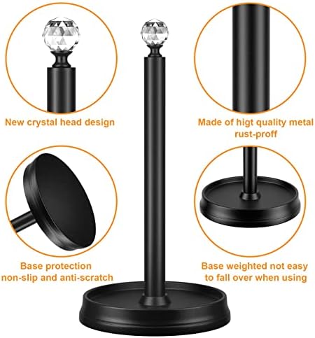 KASUNTO Paper Towel Holder, Steel Paper Towel Holder Countertop - Image 3
