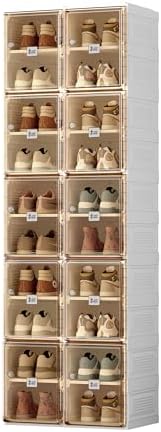 ANTBOX Shoe Organizer Storage Box, Portable Folding Shoe Rack by ANTBOX