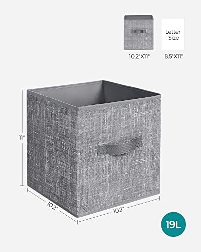SONGMICS Storage Cubes, 11-Inch Foldable Closet Organizers - Image 4