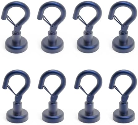 Ant Mag Magnetic Hooks Heavy Duty 22LBS Strong Magnet Snap Hooks 8 Pack by AntMag