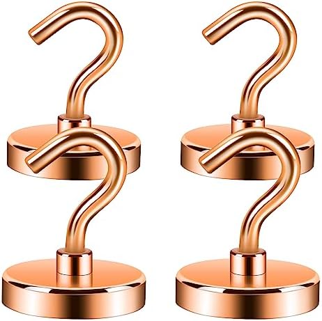 Neosmuk Magnetic Hooks for Cruise Cabins, 130lb Heavy Duty, 4 Pack by Neosmuk