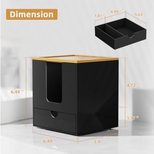 VITVITI Acrylic Disposable Face Towel Holder, Clean Container Box - Image 6