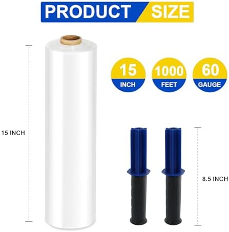 Stretch Film, RAZCC Stretch Wrap Industrial Strength, Shrink Wrap - Image 2