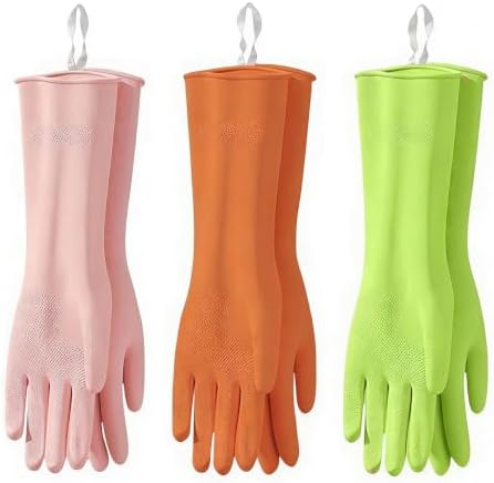 Cleaning Gloves with Hanging Loop, 3Prs Gloves by Glsafeove