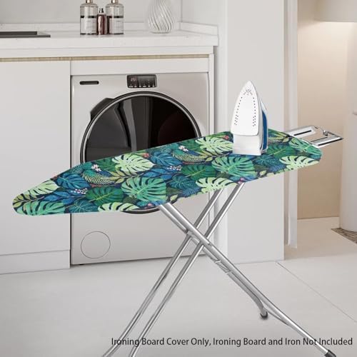 Green Palm Leaves Ironing Board Cover Cover Standard Size Soft Fabric Scorch - Image 2