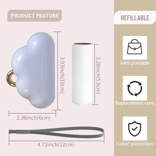 Portable Lint Roller 150 Sheets Travel Size, Mini Lint Roller - Image 6