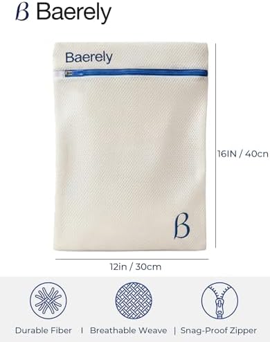 Mesh Laundry Bag for Shapewear, Bras & Delicates 12x16 in Pearl White - Image 7