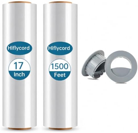 17" x 1500FT Stretch Film Shrink Wrap Roll by Hiflycord