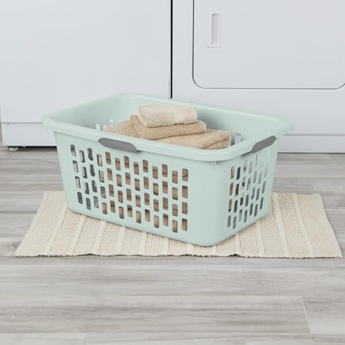Sterilite Rectangular Laundry Basket, Plastic Clothes Hamper - Image 5