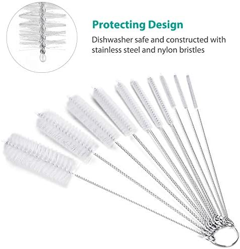 CiaraQ Bottle Cleaning Brushes, 8 Inch Nylon Tube Brush Set - Image 4