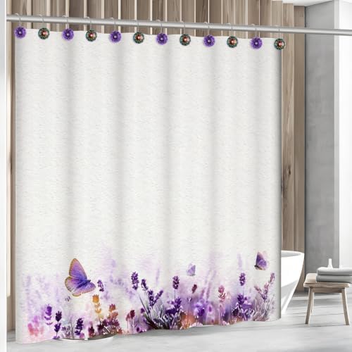 12PCS Purple Decorative Shower Curtain Hooks - Image 6
