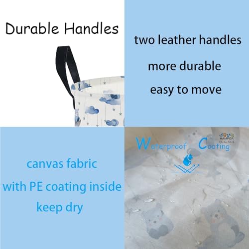NTAOHAMPER Goody Bear Laundry Hamper, Laundry Basket, Baby Nursery Hamper - Image 3