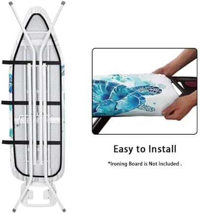 GLENLCWE Blue Sea Turtle Ironing Board Cover - Image 4