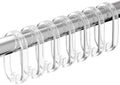Resze 24 PCS Clear Shower Curtain Hooks by Resze