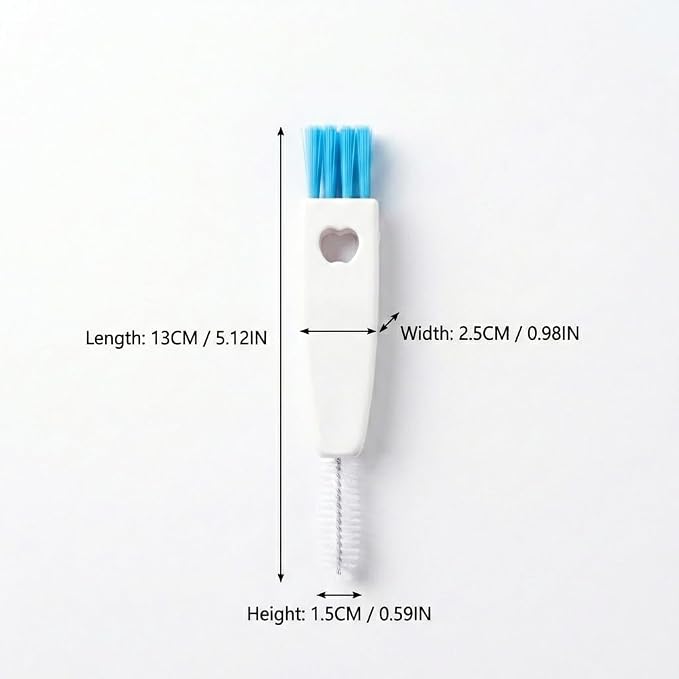 3 in 1 Cup Lid Gap Cleaning Brush Set, Mutipurpose Tiny Silicone Cup Holder - Image 4