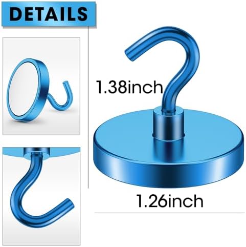 VNDUEEY Cruise Must Haves, 110 Lbs Heavy Duty Magnetic Hooks, Cruise Magnets - Image 5
